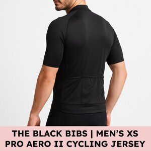 The Black Bibs Pro Aero II Cycling Jersey Men’s XS Black Race Fit Aerodynamic